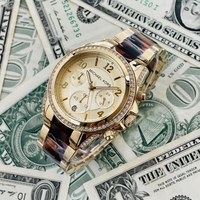 Michael Kors Blair Gold Dial Two Tone Steel Strap Watch for Women - MK6094 Buy Now By Michael Kors