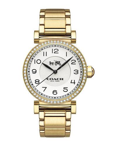 Coach Madison White Dial Gold Steel Strap Watch for Women - 14502397 Buy Now By Coach
