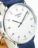 Tissot T Classic Everytime Large White Dial Blue NATO Strap Watch For Men - T109.610.17.037.00 Buy Now By Tissot