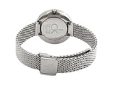 Calvin Klein Firm Black Dial Silver Mesh Bracelet Watch for Women - K3N23121 Buy Now By Calvin Klein