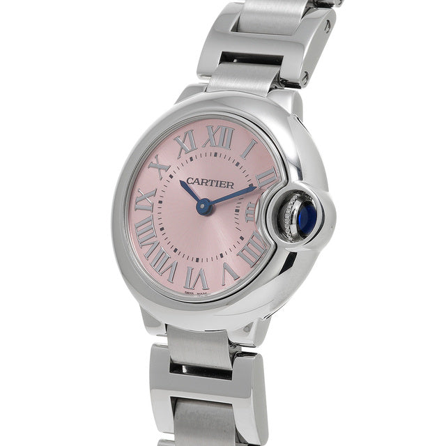 Cartier Ballon Bleu de Cartier Pink Dial Silver Steel Strap Watch for Women - W6920038 Buy Now By Cartier