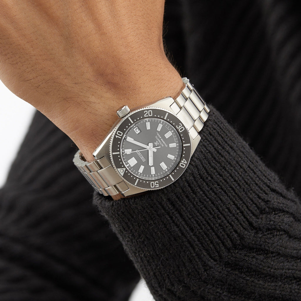 Seiko Prospex 1965 Modern Re Interpretation Automatic Black Dial Silver Steel Strap Watch For Men - SPB143J1 Buy Now By Seiko