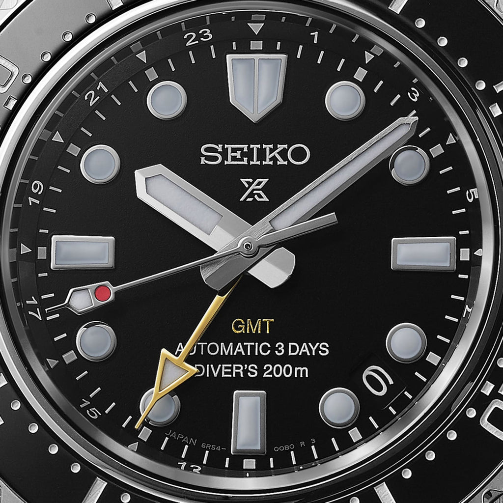 Seiko Prosprex Dark Depths GMT Automatic Black Dial Silver Steel Strap Watch For Men - SPB383J1 Buy Now By Seiko