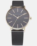 Armani Exchange Lola Three Hand Black Dial Black Mesh Strap Watch For Women - AX5548 Buy Now By Armani Exchange