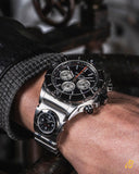 Breitling Super Chronomat B01 44 Black Dial Black Rubber Strap Watch for Men - AB0136251B2S1 Buy Now By Breitling