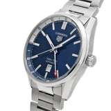 Tag Heuer Carrera Twin Time Blue Dial Silver Steel Strap Watch for Men - WBN201A.BA0640 Buy Now By Tag Heuer