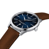 Tissot Gentleman Powermatic 80 Silicium Blue Dial Brown Leather Strap Watch For Men - T127.407.16.041.00 Buy Now By Tissot
