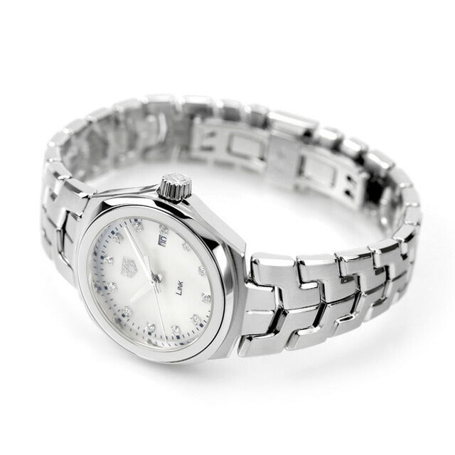Tag Heuer Link Quartz Diamonds Mother of Pearl Dial Silver Steel Strap Watch for Women - WBC1312.BA0600 Buy Now By Tag Heuer