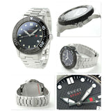 Gucci G Timeless Black Dial Silver Steel Strap Watch For Men - YA126249 Buy Now By Gucci