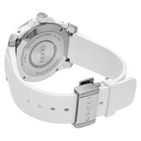 Gucci Dive Quartz White Dial White Rubber Strap Watch For Men - YA136330 Buy Now By Gucci