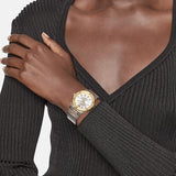 Versace Hellenyium Green Dial Two Tone Steel Strap Watch for Women - VEVH00620 Buy Now By Versace