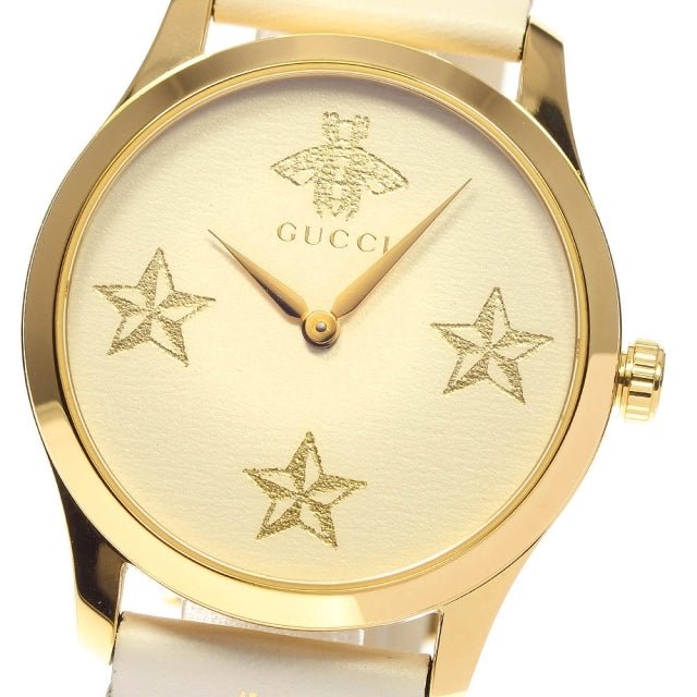 Gucci G Timeless White Dial White Leather Strap Watch For Women - YA1264096 Buy Now By Gucci