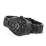 Seiko Presage Sharp Edged Series Black Dial Black Steel Strap Watch For Men - SPB229J1 Buy Now By Seiko