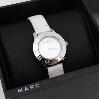Marc Jacobs Mini Blade White Dial White Leather Strap Watch for Women - MBM1206 Buy Now By Marc Jacobs