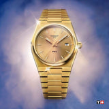 Tissot PRX Gold Dial Gold Steel Strap Watch for Men - T137.210.33.021.00 Buy Now By Tissot