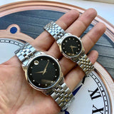 Movado Museum Classic Black Dial Silver Steel Strap Watch For Women - 0606858 Buy Now By Movado