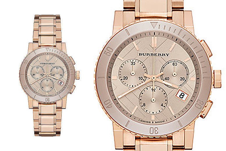 Burberry The City Rose Gold Dial Rose Gold Steel Strap Watch for Women - BU9703 Buy Now By Burberry