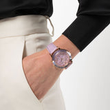 Swarovski Octea Lux Chrono Purple Dial Purple Leather Strap Watch for Women - 5632263 Buy Now By Swarovski