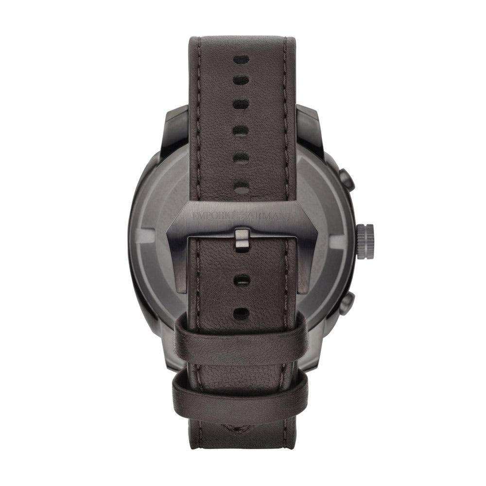 Emporio Armani Delta Chronograph Brown Dial Brown Leather Strap Dial Watch For Men - AR6055 Buy Now By Emporio Armani