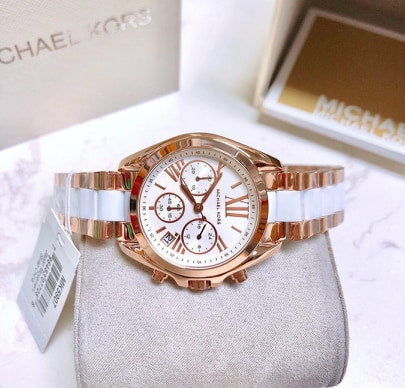 Michael Kors Bradshaw Silver Dial Two Tone Steel Strap Watch for Women - MK5907 Buy Now By Michael Kors