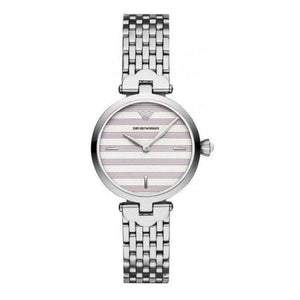 Emporio Armani Arianna Analog White Dial Silver Steel Strap Watch For Women - AR11195 Buy Now By Emporio Armani