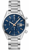 Tag Heuer Carrera Automatic Chronograph Blue Dial Silver Steel Strap Watch for Men - CBK2115.BA0715 Buy Now By Tag Heuer