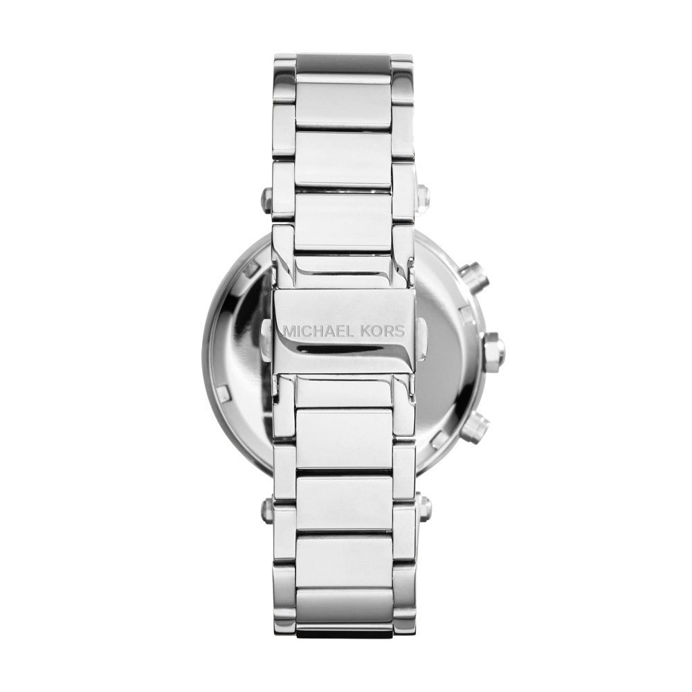 Michael Kors Parker Chronograph Blue Dial Silver Steel Strap Watch for Women - MK6117 Buy Now By Michael Kors