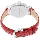 Coach Madison White Dial Red Leather Strap Watch for Women - 14502407 Buy Now By Coach