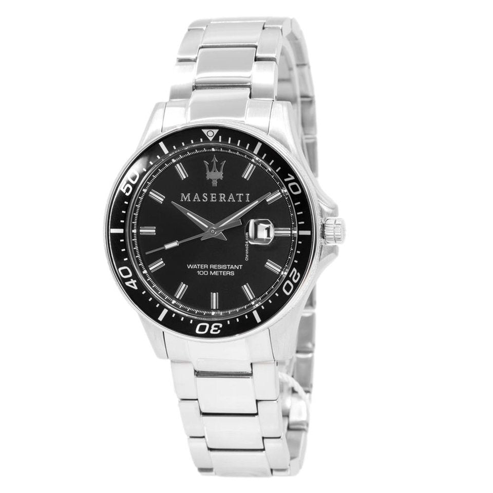Maserati SFIDA Quartz Black Dial Stainless Steel Watch For Men - R8853140002 Buy Now By Maserati