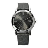 Burberry Heritage Grey Dial Black Leather Strap Watch for Men - BU9024 Buy Now By Burberry
