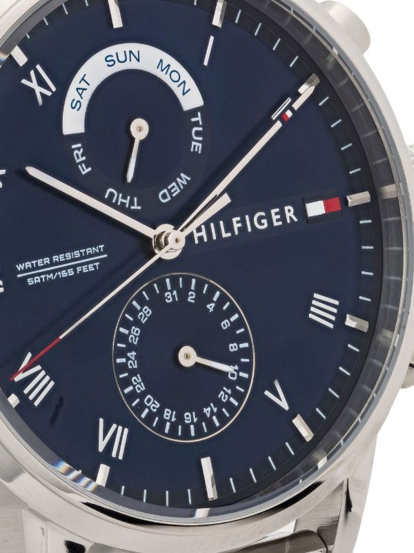 Tommy Hilfiger Kane Blue Dial Silver Steel Strap Watch for Men - 1710401 Buy Now By Tommy Hilfiger