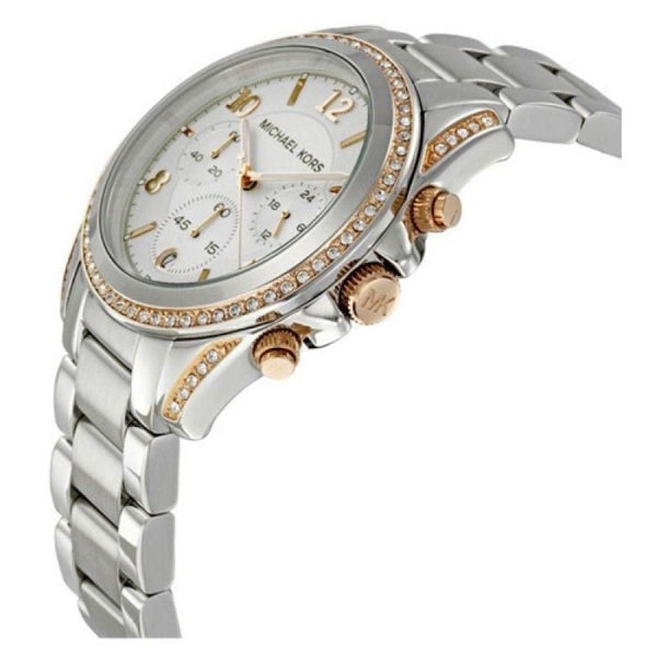 Michael Kors Blair Chronograph Silver Dial Silver Steel Strap Watch for Women - MK5459 Buy Now By Michael Kors
