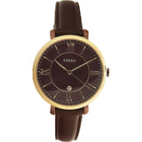 Fossil Jacqueline Burgundy Dial Burgundy Leather Strap Watch for Women - ES4099 Buy Now By Fossil