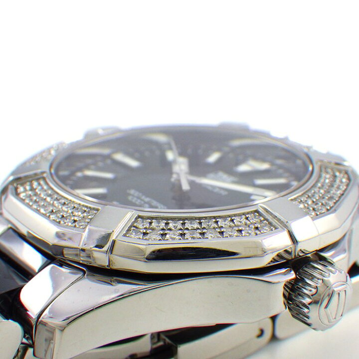 Tag Heuer Aquaracer Quartz Diamonds Black Dial Two Tone Steel Strap Watch for Men - WAY131E.BA0913 Buy Now By Tag Heuer