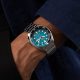 Seiko 5 Sports SKX Skeleton Green Dial Silver Steel Strap Watch For Men - SRPJ45K1 Buy Now By Seiko