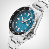 Seiko 5 Sports SKX Skeleton Green Dial Silver Steel Strap Watch For Men - SRPJ45K1 Buy Now By Seiko