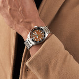 Seiko 5 Sports Sonar Special Edition Brown Dial Silver Steel Strap Watch For Men - SRPJ47K1 Buy Now By Seiko