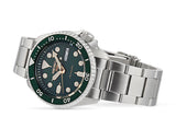 Seiko 5 Sports Automatic Analog Green Dial Silver Steel Strap Watch For Men - SRPD63K1 Buy Now By Seiko