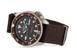 Seiko 5 Sport Automatic Brown Dial Brown Nylon Strap Watch For Men - SRPD85K1 Buy Now By Seiko