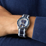 Seiko 5 Sports Honda Super Cub Limited Edition Blue Dial Two Tone NATO Strap Watch For Men - SRPK37K1 Buy Now By Seiko