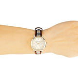 Burberry The Classic Gold Dial Brown Leather Strap Watch for Women - BU10114 Buy Now By Burberry