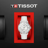 Tissot Chemin Des Tourelles Powermatic 80 Lady White Dial White Leather Strap Watch For Women - T099.207.16.116.00 Buy Now By Tissot
