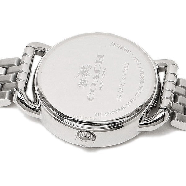 Coach Delancey White Dial Silver Steel Strap Watch for Women - 14502240 Buy Now By Coach