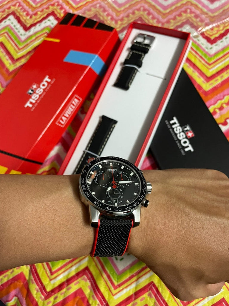 Tissot Supersport Vuelta Special Edition Chrono Black Dial Black Nylon Strap Watch for Men - T125.617.17.051.01 Buy Now By Tissot