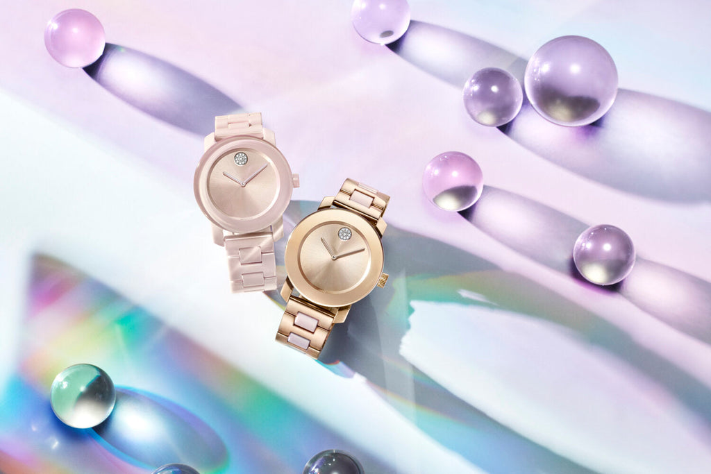 Movado Bold Rose Gold Dial Two Tone Steel Strap Watch for Women - 3600639 Buy Now By Movado