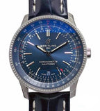 Breitling Navitimer Automatic 41 Blue Dial Blue Leather Strap Watch for Men - A17326161C1P3 Buy Now By Breitling