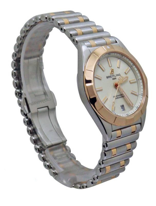 Breitling Chronomat 32 White Dial Two Tone Steel Strap Watch for Women - U77310101A1U1 Buy Now By Breitling