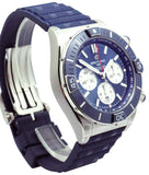 Breitling Super Chronomat B01 44 Blue Dial Blue Rubber Strap Watch for Men - AB0136161C1S1 Buy Now By Breitling