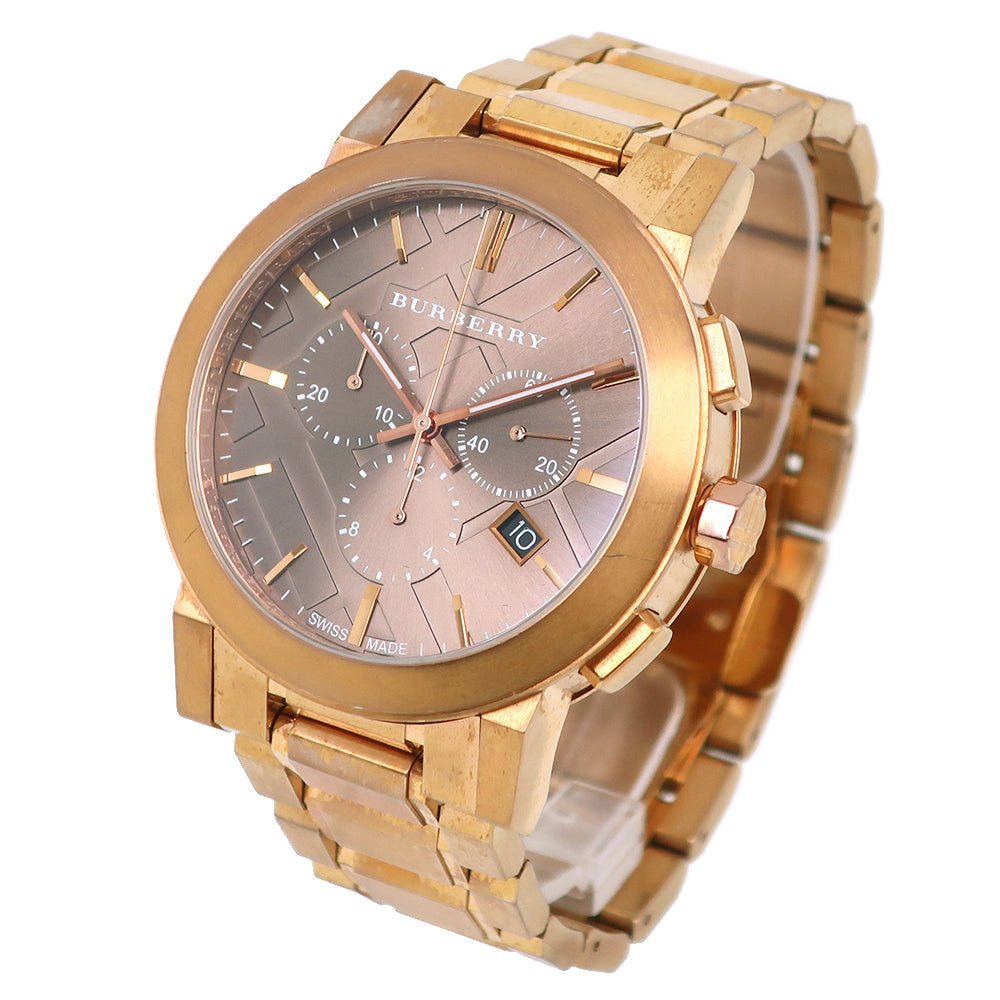Burberry The City Grey Dial Rose Gold Steel Strap Watch for Men - BU9353 Buy Now By Burberry