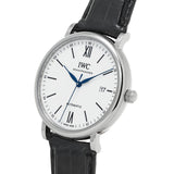 IWC Portofino Automatic '150 Years' Edition Automatic White Dial Black Leather Strap Watch for Men - IW356519 Buy Now By IWC